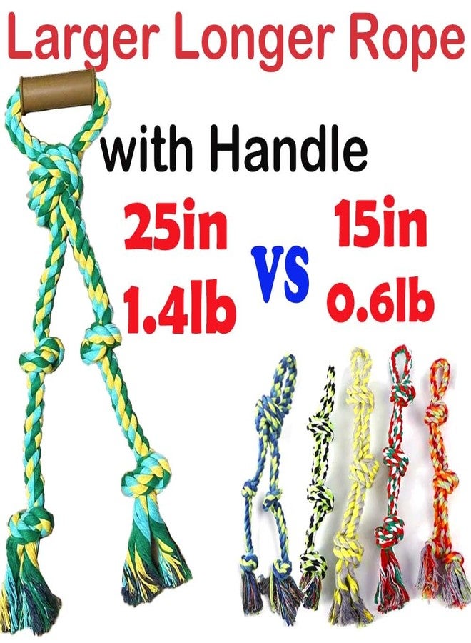 Fejapa Large Dog Rope Toys for Aggressive Chewers - Pitbull Tug of War, Heavy Duty, Outdoor, Medium to Large Breed Dog Chew Rope with Handle - Image 2